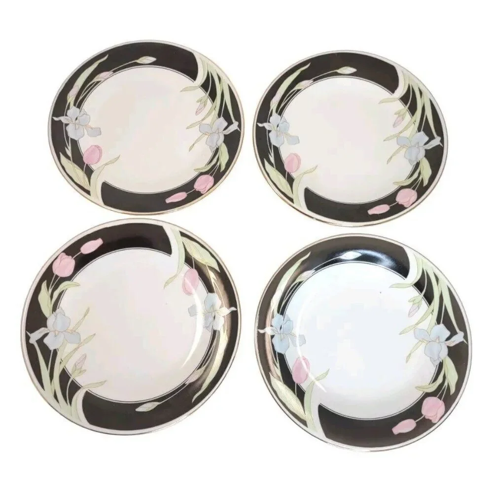 Set of 4 Fairfield Vanessa Fine China 7-3/8